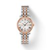 Montre femme Tissot Carson Premium 30 mm réf. T1222102203301, cadran argenté, mouvement quartz – vue de face | Horlova Maroc