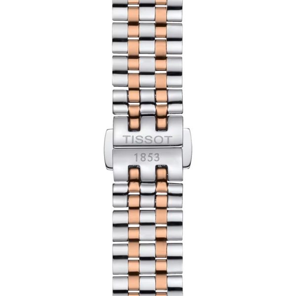 Montre femme Tissot Carson Premium 30 mm réf. T1222102203301, cadran argenté – vue de trois-quarts