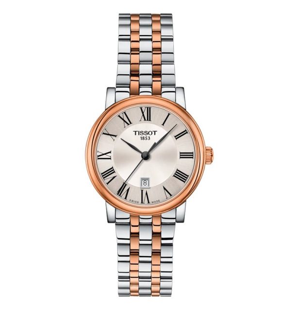 Montre femme Tissot Carson Premium 30 mm réf. T1222102203301, cadran argenté – autre angle