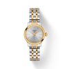 Montre femme Tissot Classic Dream 28 mm réf. T1292102203100, cadran argenté, mouvement quartz – vue de face | Horlova Maroc