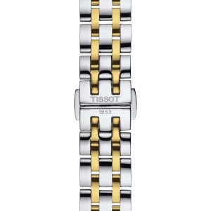 Montre femme Tissot Classic Dream 28 mm réf. T1292102203100, cadran argenté – vue de trois-quarts