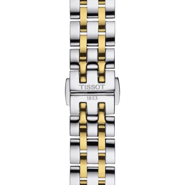 Montre femme Tissot Classic Dream 28 mm réf. T1292102226300, cadran ivoire – vue de trois-quarts