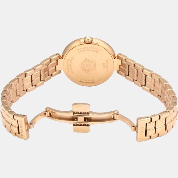 Montre femme Tissot Flamingo réf. T094.210.33.111.01, boîtier 20 mm, acier inoxydable, verre saphir – quatrième vue