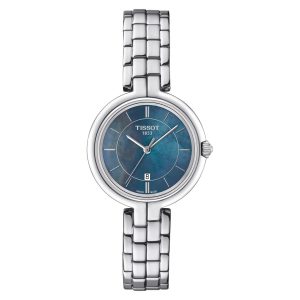 Montre femme Tissot Flamingo réf. T094.210.11.121.00, mouvement quartz, acier inoxydable – vue principale, Horlova Maroc