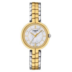 Montre femme Tissot Flamingo réf. T094.210.22.111.01, mouvement quartz, acier inoxydable – vue principale, Horlova Maroc