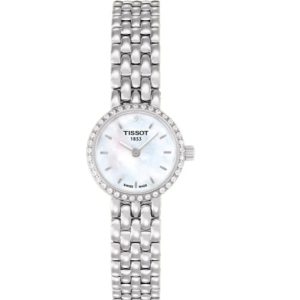 Montre femme Tissot Lovely Collection réf. T058.009.61.116.00, cadran nacré, bracelet acier, mouvement quartz – vue de face | Horlova Maroc