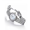 Montre femme Tissot Lovely Collection réf. T058.009.61.116.00, cadran nacré, bracelet acier – vue de trois-quarts