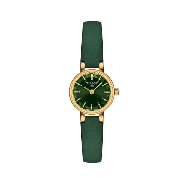 Montre femme Tissot Lovely Round réf. T140.009.36.091.00, mouvement quartz, acier inoxydable, cuir – vue principale, Horlova Maroc