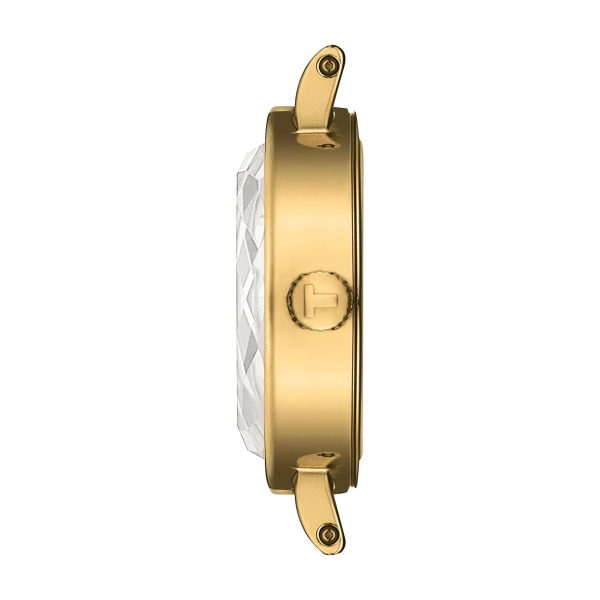 Montre femme Tissot Lovely Round réf. T140.009.36.091.00, mouvement quartz, acier inoxydable, cuir, verre saphir – deuxième vue