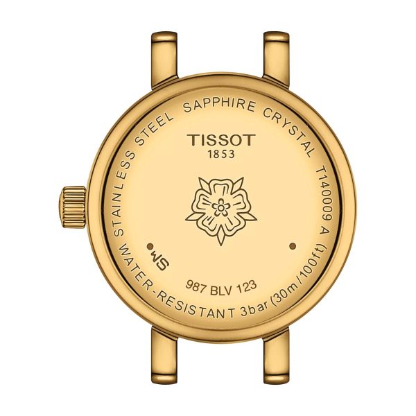 Montre femme Tissot Lovely Round réf. T140.009.36.091.00, mouvement quartz, acier inoxydable, cuir, verre saphir – troisième vue