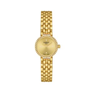 Montre femme Tissot Lovely Round réf. T140.009.63.026.00, mouvement quartz, acier inoxydable, verre saphir – vue principale, Horlova Maroc