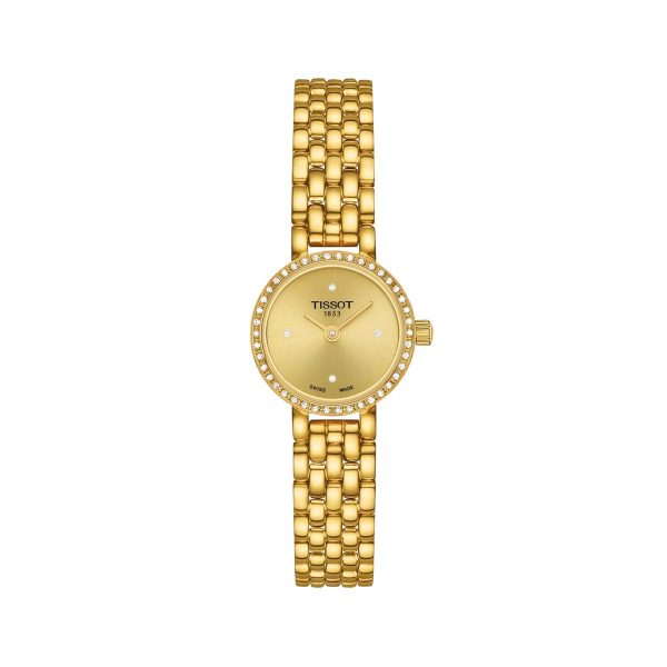 Montre femme Tissot Lovely Round réf. T140.009.63.026.00, mouvement quartz, acier inoxydable, verre saphir – vue principale, Horlova Maroc