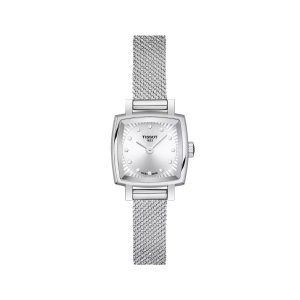 Montre femme Tissot Lovely Square réf. T058.109.11.036.00, mouvement quartz, boîtier 20 mm, acier inoxydable – vue principale, Horlova Maroc