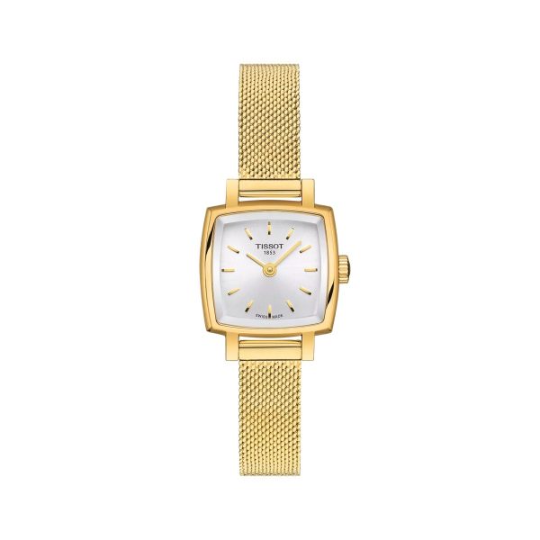 Montre femme Tissot Lovely Square réf. T058.109.33.031.00, mouvement quartz, boîtier 20 mm, acier inoxydable – vue principale, Horlova Maroc