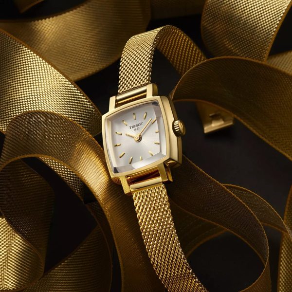 Montre femme Tissot Lovely Square réf. T058.109.33.031.00, mouvement quartz, boîtier 20 mm, acier inoxydable, étanche 30 m – deuxième vue