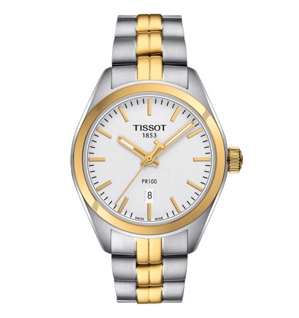 Montre femme Tissot PR 100 33 mm réf. T1012102203100, mouvement quartz, montre-bracelet Tissot – autre angle