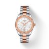 Montre femme Tissot PR 100 Sport Chic 36 mm réf. T1019102211600, cadran nacré, bracelet acier – vue de face | Horlova Maroc