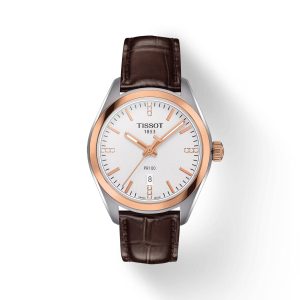 Montre femme Tissot PR 100 réf. T1012102603600, mouvement quartz, acier inoxydable, cuir, étanche 100 m – vue principale, Horlova Maroc