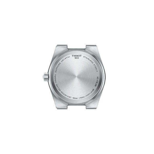 Montre femme Tissot PRX réf. T137.210.11.091.00, mouvement quartz, boîtier 35 mm, acier inoxydable, verre saphir – troisième vue