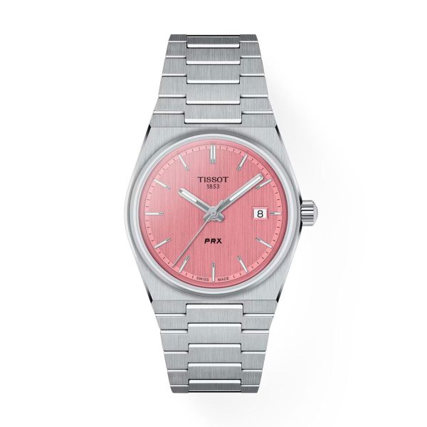 Montre femme Tissot PRX réf. T137.210.11.331.00, mouvement quartz, boîtier 35 mm, acier inoxydable – vue principale, Horlova Maroc