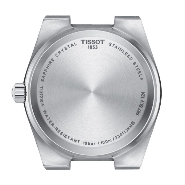 Montre femme Tissot PRX réf. T137.210.11.331.00, mouvement quartz, boîtier 35 mm, acier inoxydable, verre saphir – troisième vue