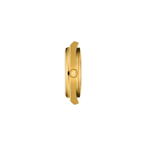 Montre femme Tissot PRX 35 mm réf. T137.210.33.021.00, cadran champagne, bracelet acier – vue de profil