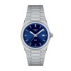 Montre femme Tissot PRX 35 mm réf. T1372101104100, cadran bleu, mouvement quartz – autre angle