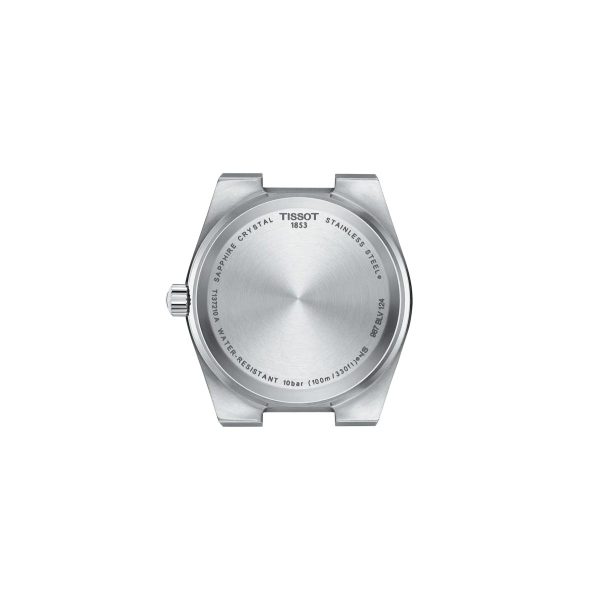 Montre femme Tissot PRX réf. T1372101135100, mouvement quartz, boîtier 35 mm, acier inoxydable, verre saphir, étanche 100 m – troisième vue