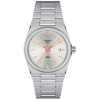 Montre femme Tissot PRX Quartz Cadran Blanc 35 mm réf. T137.210.11.031.00, cadran blanc, bracelet acier – vue de face | Horlova Maroc