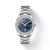 Montre femme Tissot Sport Chic 36 mm réf. T1019101112100, cadran nacré, mouvement quartz – vue de face | Horlova Maroc