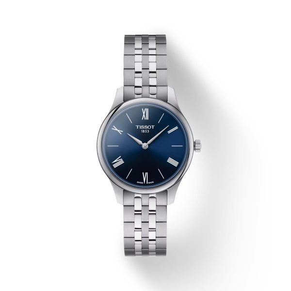 Montre femme Tissot Tradition réf. T0632091104800, mouvement quartz, boîtier 31 mm, acier inoxydable – vue principale, Horlova Maroc