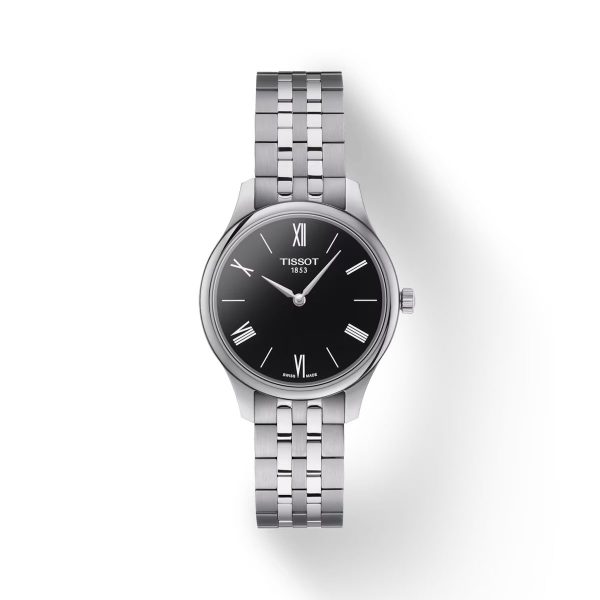 Montre femme Tissot Tradition réf. T0632091105800, mouvement quartz, boîtier 31 mm, acier inoxydable – vue principale, Horlova Maroc
