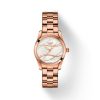 Montre femme Tissot Wave 30 mm réf. T112.210.33.111.00, cadran nacré, bracelet acier, mouvement quartz – vue de face | Horlova Maroc