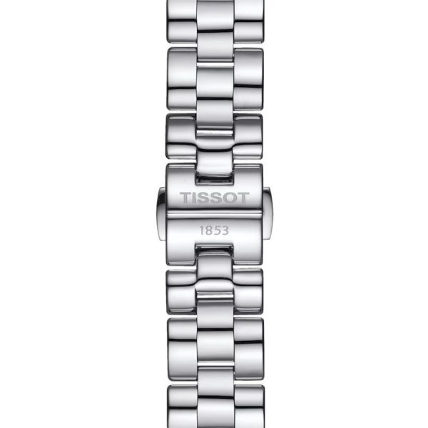 Montre femme Tissot Wave 30 mm réf. T1122101111300, mouvement quartz – vue de trois-quarts