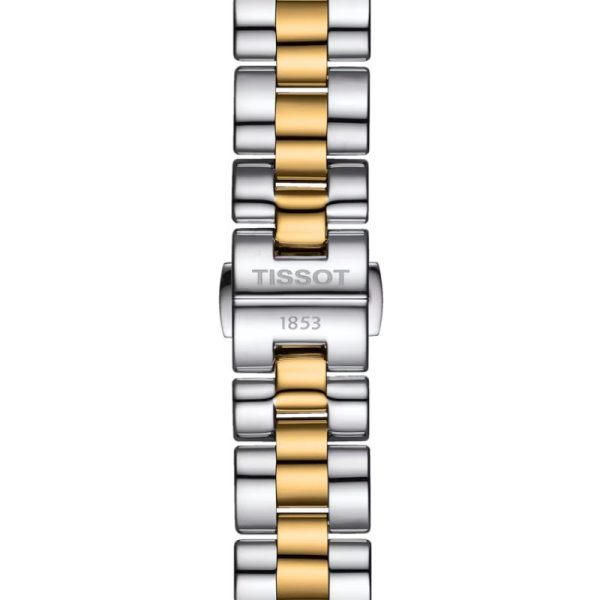 Montre femme Tissot Wave 30 mm réf. T1122102211300, mouvement quartz – vue de trois-quarts