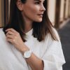 Montre femme Tommy Hilfiger réf. 1781790, acier inoxydable, cuir – vue principale, Horlova Maroc