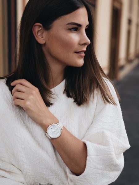 Montre femme Tommy Hilfiger réf. 1781790, acier inoxydable, cuir – vue principale, Horlova Maroc