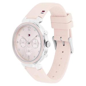 Montre femme Tommy Hilfiger réf. 1782343, chronographe quartz, acier inoxydable, cuir – deuxième vue