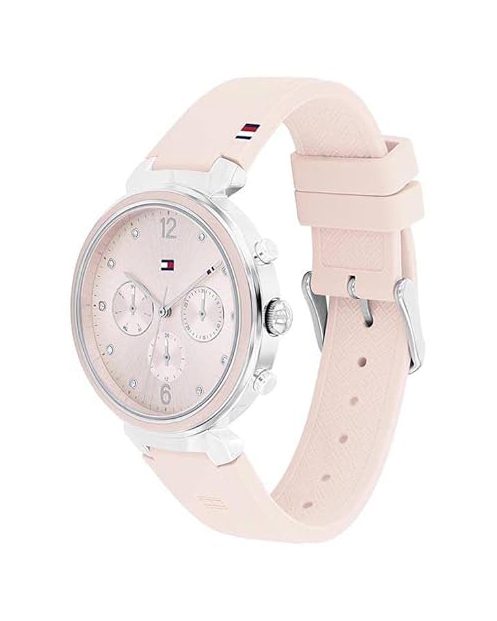 Montre femme Tommy Hilfiger réf. 1782343, chronographe quartz, acier inoxydable, cuir – deuxième vue