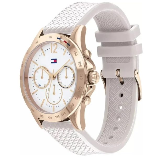 Montre femme Tommy Hilfiger réf. 1782199, mouvement quartz, boîtier 38 mm, caoutchouc, étanche 30 m – deuxième vue
