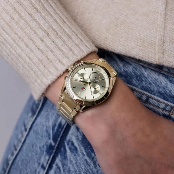 Montre femme Tommy Hilfiger réf. 1782385, mouvement quartz, boîtier 38 mm, acier inoxydable, étanche 50 m – vue principale, Horlova Maroc