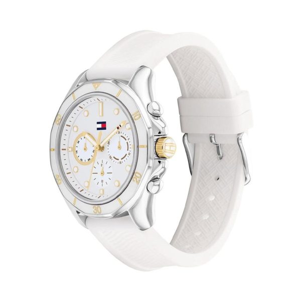 Montre femme Tommy Hilfiger Brooklyn réf. 1782568, mouvement quartz, boîtier 41 mm, silicone, étanche 30 m – deuxième vue