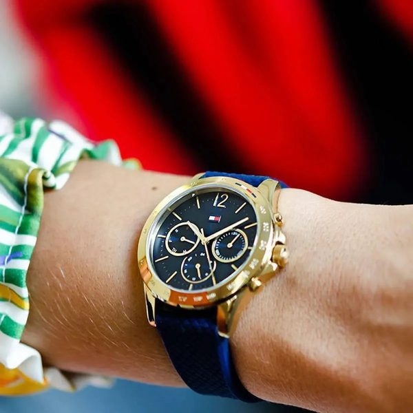 Montre femme Tommy Hilfiger Haven réf. 1782198, mouvement quartz, boîtier 38 mm, caoutchouc – deuxième vue