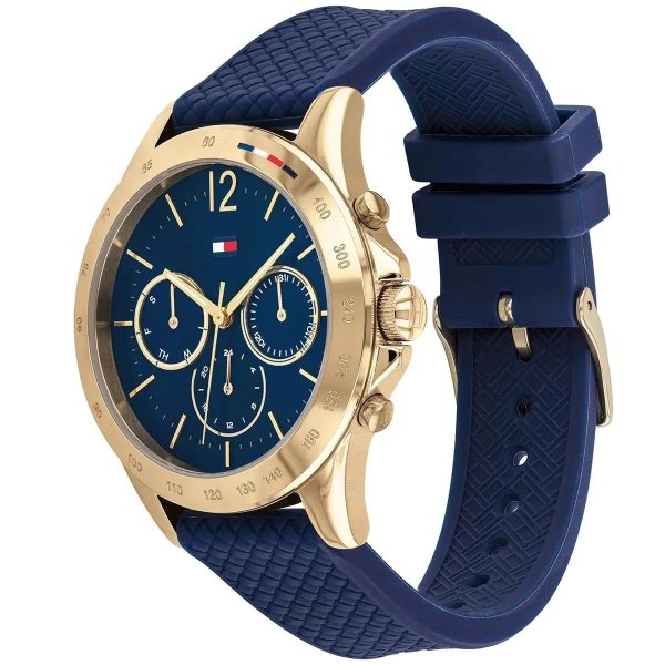 Montre femme Tommy Hilfiger Haven réf. 1782198, mouvement quartz, boîtier 38 mm, caoutchouc – quatrième vue