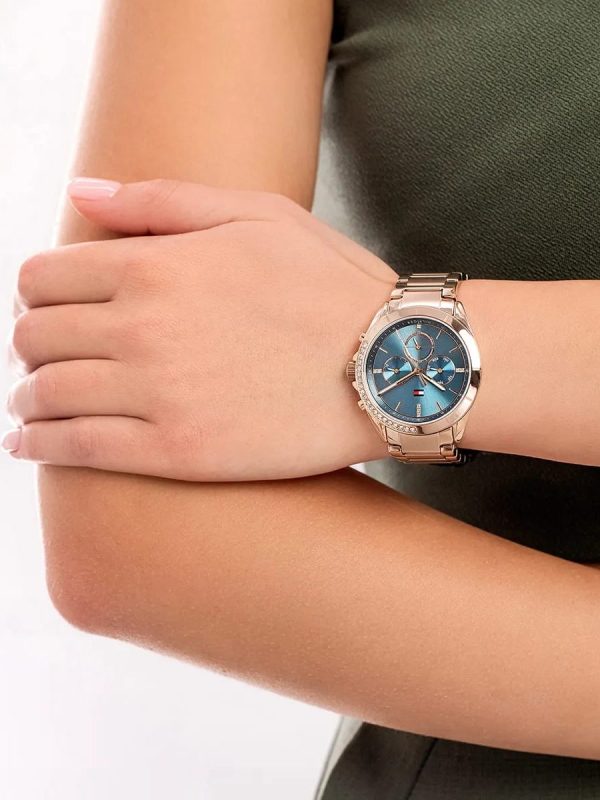 Montre femme Tommy Hilfiger Kennedy réf. 1782386, mouvement quartz, boîtier 38 mm, acier inoxydable – vue principale, Horlova Maroc