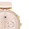 Montre femme Tommy Hilfiger Luna réf. 1782395, mouvement quartz, boîtier 38 mm, cuir, étanche 30 m – troisième vue