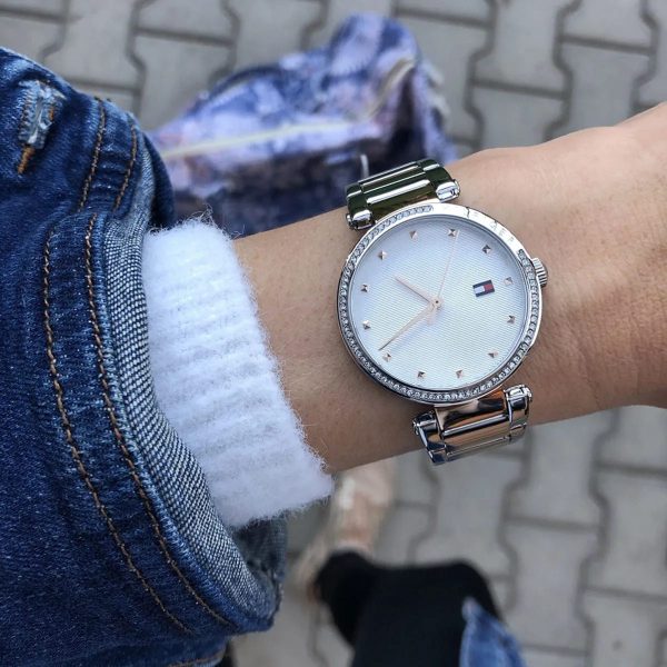 Montre femme Tommy Hilfiger Lynn réf. 1782236, mouvement quartz, boîtier 32 mm, acier inoxydable – vue principale, Horlova Maroc