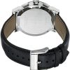 Montre homme Burberry The City réf. BU9355, chronographe quartz, boîtier 42 mm, acier inoxydable, cuir – troisième vue