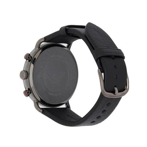 Montre homme Emporio Armani réf. AR11168, boîtier 41 mm, acier inoxydable, cuir, étanche 50 m – troisième vue