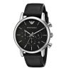 Montre homme Emporio Armani réf. AR1733, boîtier 41 mm, acier inoxydable, cuir, verre minéral, étanche 50 m – vue principale, Horlova Maroc